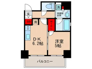 エステムコート北堀江II【12階】の間取り