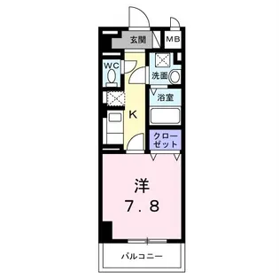 サンライズ江平中町【2階】の間取り
