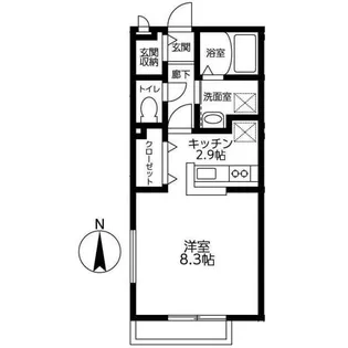 アルトピーノ【1階】の間取り