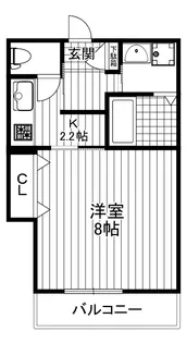 メゾンヴェリテ三番館【2階】の間取り