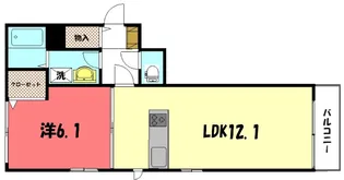 グリナージュ一乗寺【2階】の間取り