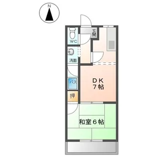 レジデンス大島【2階】の間取り