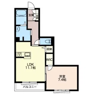 U’s Residence南行徳【1階】の間取り