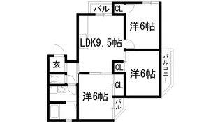 エバーグリーンステート【1階】の間取り