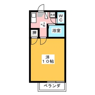 コスモハイツ貴船【1階】の間取り