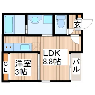 REGALESTフェリチタ南仙台【3階】の間取り