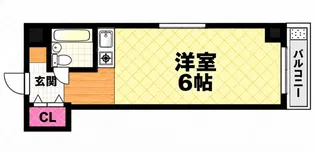 オフィスポート本町WEST【5階】の間取り