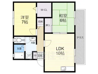 クレールヴィラ箕面【2階】の間取り