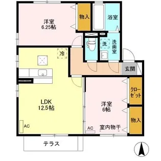 リビングタウン結城 D【1階】の間取り