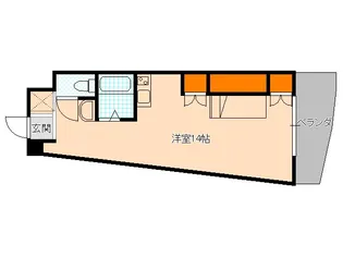 サンシティ日明【4階】の間取り