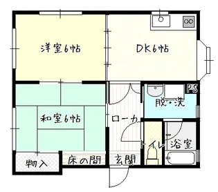 イーストハイツ【1階】の間取り