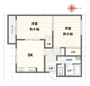 坂出市オススメの賃貸物件【2階】の間取り