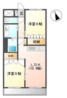 山形県山形市嶋南2【アパート】の間取り