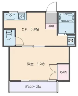 フィオーレB【2階】の間取り