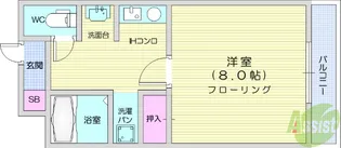 ホットハウス山の寺ヒルズ【2階】の間取り