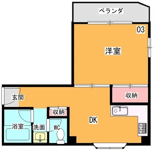 エクセレンス千里山【1階】の間取り