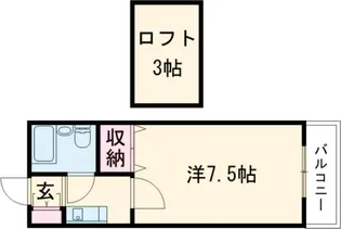 レオ西明石【1階】の間取り