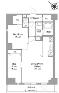 コンフォリア・リヴ豊洲キャナル【5階】の間取り