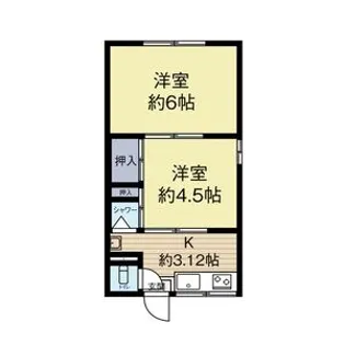 笠井荘【1階】の間取り
