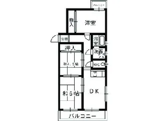 マンションHU【4階】の間取り