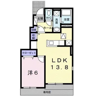 エテルネルI【1階】の間取り