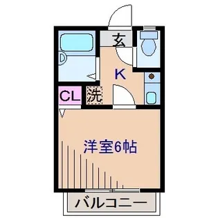 神奈川県横浜市港北区菊名6【アパート】の間取り