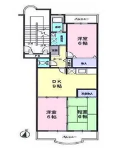 エクセル若葉【4階】の間取り