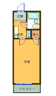TフラッツII【1階】の間取り