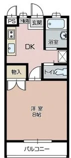 ロイヤルベルB【1階】の間取り