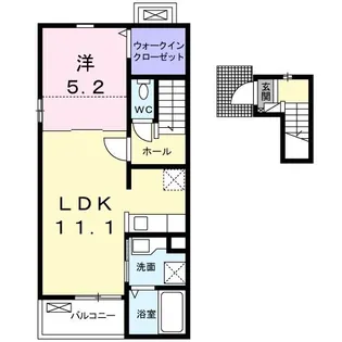 メゾンドリックIII【2階】の間取り