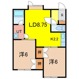 リベルタ【1階】の間取り