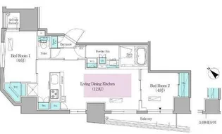 アーバネックス日本橋馬喰町II【10階】の間取り