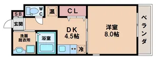 ロネスタ長居西【3階】の間取り