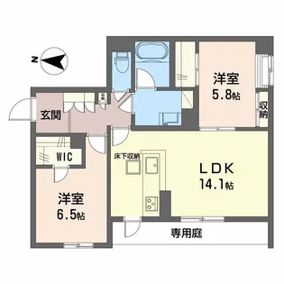 大阪府豊中市立花町1【マンション】の間取り
