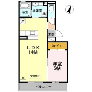 ラ・カーサ ミーア A棟【2階】の間取り