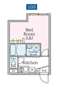 Reberty赤羽II【1階】の間取り