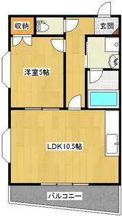 福島県郡山市駅前1【アパート】の間取り