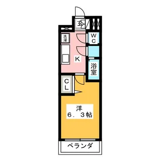 ファステート東別院シュプール【10階】の間取り