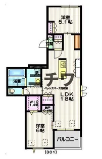 NOAH・K(ノアケー)【3階】の間取り
