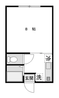 永江寮【1階】の間取り