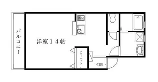 K’S TOWN1【1階】の間取り