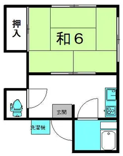 吉井荘【1階】の間取り