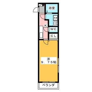 ハイツ田戸 II【3階】の間取り
