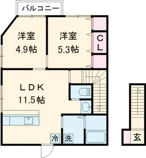 サニーヒルMASAKI【2階】の間取り