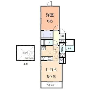 ラ・ミ-ア・カ-サ【2階】の間取り