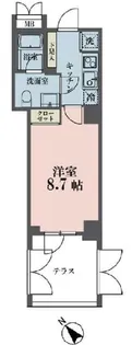 メゾンビスタ渋谷宇田川【1階】の間取り