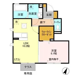 TIARA I【1階】の間取り