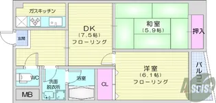 プロヴァンスK【2階】の間取り