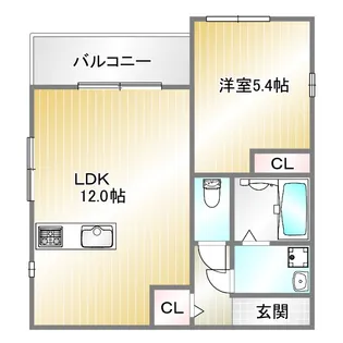 門口町 新築アパート【1階】の間取り