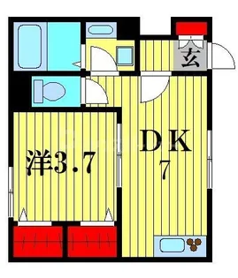 ポワソントワ【1階】の間取り